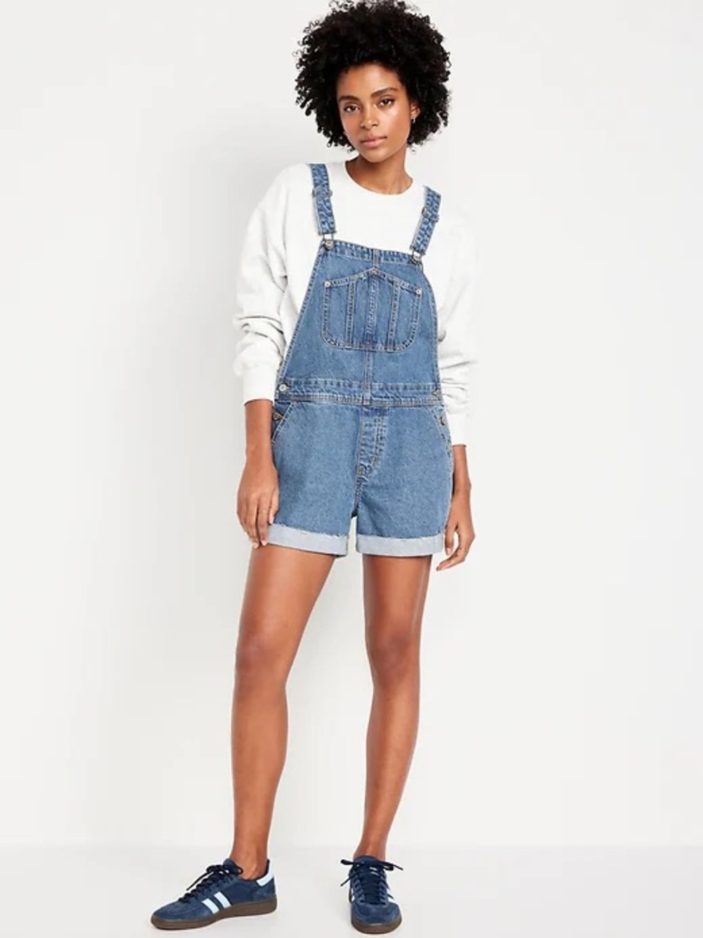 Old Navy Blue Denim Short Overalls